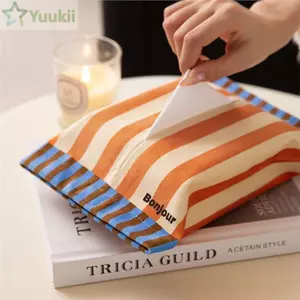 Túi đựng khăn ăn YUUKII, Hộp đựng khăn giấy tiện lợi đa năng, Hộp đựng khăn ăn di động sang trọng Hộ gia đình