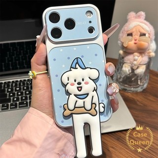 Ốp lưng cho iPhone 16 11 12 14 15 13 17 Pro Max XR X XS Max Air 14 Plus Siêu phổ biến Chân dài hình ngôi sao mèo và chó có chấm bi