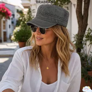 Mũ bóng chày BRBRAA, Mũ câu cá thông thường mùa xuân mùa hè, Chống nắng thời trang ngoài trời Retro Mũ chống nắng nam nữ