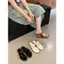 TT Phiên Bản Hàn Quốc Flip-Flops Nữ Mùa Hè Đế Phẳng Chống Trơn Trượt Giày Đi Biển Da Thật Thời Trang Flip-Flops