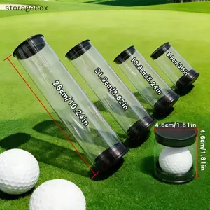Hộp đựng gậy golf di động Ống bóng golf PC Hộp đựng nhựa tròn trong suốt Thông số kỹ thuật khác nhau Hộp quà tặng quả bóng đẹp
