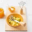 Máy Cơm Khoai Tây Inox Có Tay Cầm Bằng Gỗ Đứng Để Nghiền Khoai Tây Ngọt Thức Ăn Cho Bé Puree