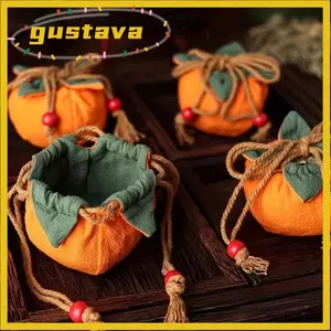 Túi đựng hương GUSTAVA, với mặt dây chuyền hồng Túi rỗng Túi dây rút, Mặt dây chuyền gương chiếu hậu di động Mặt dây chuyền ô tô Ví phước lành cho vận may tốt