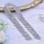 Thắt lưng kim cương giả BRABRAAA, Váy có thể điều chỉnh sang trọng Khăn trang trí, Phương pháp ràng buộc thanh lịch Bling Ruy băng dài Thắt lưng Áo choàng trang trọng