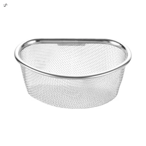 Giỏ thoát nước nhà bếp bằng thép không gỉ Bộ lọc tam giác để giặt rau củ và nước thoát nước