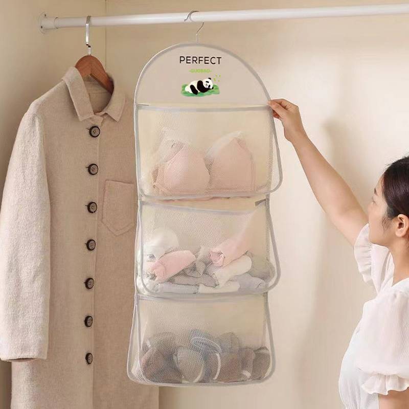 JINHF Quần Lót Túi Bảo Quản Treo Tường Túi Lưới Thoáng Khí Sos Túi Bảo Quản Tủ Quần Áo Tổ Chức Đồ Chơi Búp Bê Túi Bảo Quản HOT