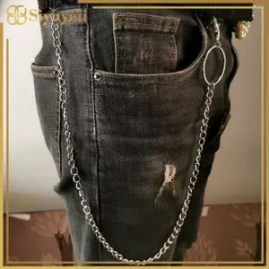 Siyuyan 1 / 2 / 3 Lớp Dây Kim Loại Dài Dây Xích Ro Punk Móc Quần Quần Eo Liên Kết Ví Kim Loại Dây Xích Móc Khóa Vòng Móc Khóa HipHop Trang Sức VN