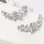 PNPIA- 1 Chiếc Giày Nữ Hoa Bule DIY Kim Cương Giả Kẹp Giày Có Thể Tháo Rời Giày Cưới Cao Gót Phụ Kiện Giày Sáng Bóng Đồ Trang Trí