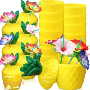 TOPTOOLCX Rơm Cốc, Dâu Dứa Dưa Hấu Chanh Bình Nước Dừa, Nước Lạnh Đáng Yêu Hoạt Hình Trà Trái Cây Sữa Nước Trái Cây Cốc Mùa Hè