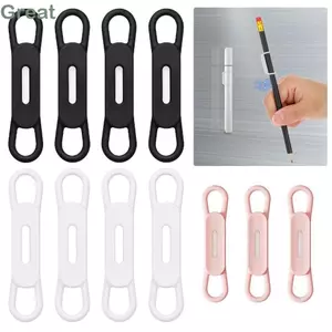 Giá đỡ bút từ tính TUYỆT VỜI, Giá đỡ bút đánh dấu xóa khô từ tính có thể uốn cong, Phụ kiện văn phòng Chất liệu silicon có thể điều chỉnh Giá đỡ bút để bàn / Tủ lạnh / Bảng trắng