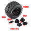 🔥đồ nâng cấp xe rc linh kiện xe rc lốp xe rc crawler 1 / 10 RC Model Chân Lớn Lốp Lốp Tay Cầm Chống Mài Mòn 12mm 14mm Khớp Nối Đa Năng Có Thể Thay Thế