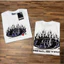 Chất Lượng Cao 7216#象牙白 Áo thun thường ngày Real Shot American Simple Street Wear Loose Casual