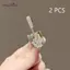 AqToCna 2 Chiếc Nữ Bé Gái Thanh Lịch Màu Vàng Pha Lê Thổ Cẩm Chân Cổ Điển Kích Thước Nhỏ Sáng Tạo Huy Hiệu Corsage Đảng Cưới Bule AqToCna