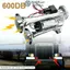 FANIELLAPOWELL Dual Trumpets Horn, High Decibel Thép không gỉ Super Loud Horn, Ống đôi 600DB 12V Loa còi ô tô đa năng SUV