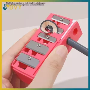 Máy mài bút chì đa chức năng BVY 5 lỗ có nắp cho bút kẻ mắt Bút kẻ môi.