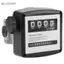 Belleshopp Belleshopp Đồng hồ đo nhiên liệu cơ học 4 chữ số Lưu lượng kế dầu diesel cho máy bơm chuyển thùng diesel 25mm (1 ren trong) 5-30 GPM/20-120L/phút