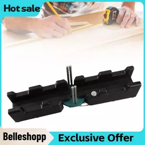 Belleshopp Công cụ cắt góc vát 2 trong 1 Bộ dụng cụ đo góc vát Bản mẫu nhạc cụ ABS Đen