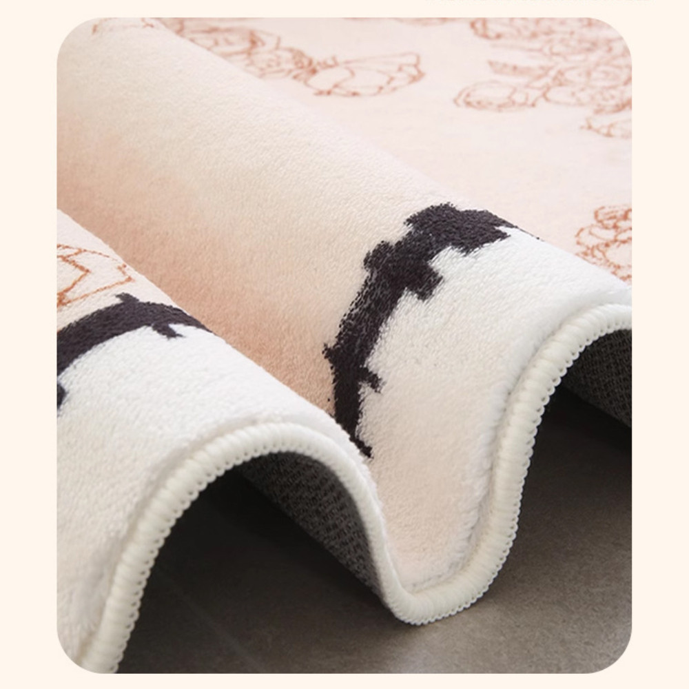 Thảm Trải Sàn Cashmere Lông Cừu Mềm Mại HOMIE Thảm Dài Chùi Chân Hoạt Hình Siêu Thấm Hút Decor Phòng