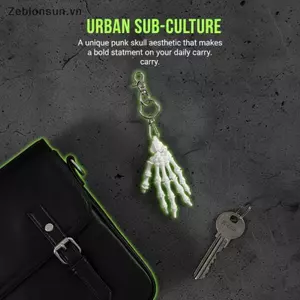 # HB # Dark Punk Skull Hand Ro Móc khóa Charm Hợp thời trang Niche Bag Mặt dây chuyền Subculture Kim loại Móc khóa Túi quà tặng quyến rũ.