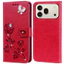 Kim Cương Dập Nổi In Hoa Hồng Ốp Lưng Điện Thoại Honor 600 Pro 5G 600Pro 5G Sách Da Full Silicone Cover
