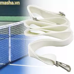Bộ tách lưới tennis, Dây đai có thể điều chỉnh chiều rộng 5cm Dây đeo trung gian tennis, Chiều dài trắng bền 2,2M Phụ kiện quần vợt Dải phân định ranh giới