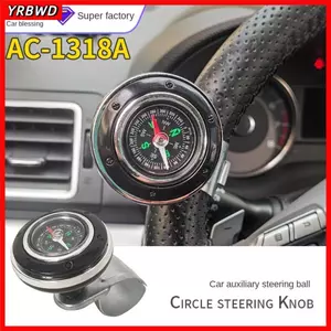 Núm vô lăng ô tô YRBWD, Phụ kiện ô tô 360 độ Bóng vô lăng, Tay cầm điều khiển ô tô ABS di động
