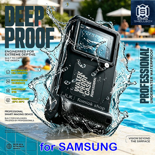 [SHELLBOX] Ốp điện thoại lặn chống nước dưới nước 15M / 50FT cho Samsung Galaxy S26 S25 S24 S23 S22 S21 S20 Ultra Plus Z Flip 7 FE 6 5 4 A57 Vỏ chống nước toàn thân
