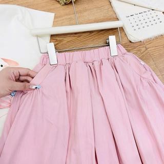 S229-[tomnaukids][KÈM TÚI] Set 3ct áo thun phối chân váy bí cho bé gái size từ 8-35Kg