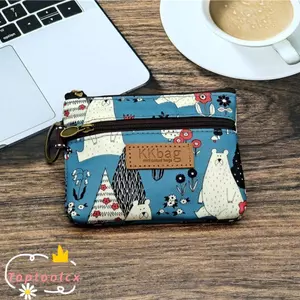 Túi Đựng Tiền TOPTOOLCX, Túi Bảo Quản Hoạt Hình Nhỏ, Hộp Đựng Thẻ Chìa Khóa Nhẹ Dễ Thương Có Dây Kéo Ví Sinh Viên