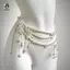 Dây đeo thắt lưng hoa nhiều lớp thời trang Vòng eo ngọc trai cổ điển dành cho nữ Dây chuyền cơ thể bé gái Phụ kiện quần áo Quà tặng mới