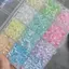Bluelover 12 / 24 Lưới Siêu Hỗn Hợp Màu Thủy Tinh Hạt Cơm Bộ Hạt Rời Hạt Handmade DIY Vòng Tay Nelace Đính Hạt Chất Liệu Phụ Kiện Trang Sức Mới