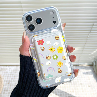 Ốp bảo vệ họa tiết ong hoạt hình cho iPhone 11 12promax 13pro15pro 15promax 14 14promax 14pro 16 pro max 16 plus 17 17promax