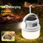 Đèn cắm trại năng lượng mặt trời LED siêu sáng có thể sạc lại qua đèn lồng di động USB để đi bộ đường dài ban đêm Cảnh ngoài trời [MỚI]
