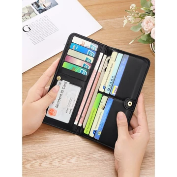 ví cầm tay nữ ví cầm tay nữ sang chảnh Ví Dài Nữ 2026 Phong Cách Mới Kinh Doanh Ví Đựng Tiền Xu Dung Tích Lớn Siêu Mỏng Khóa Ví Đơn Giản Thời Trang Ly Hợp