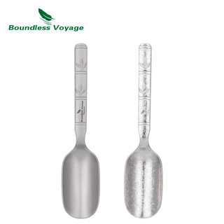Boundless Voyage Titan Muỗng Trà Tay Cầm Dài Siêu Nhẹ Muỗng Cà Phê Di Động Lá Rời Thìa Trà Cho Cắm Trại Nhà Bếp