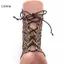 LUImo Gothic Steampunk Ren Cuff Găng Tay Không Ngón Tay Ấm Cánh Tay Vòng Tay Vàng SBS