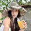 Mũ ngư dân sọc YUJUNI, Mũ chống nắng vành rộng có thể gập lại, Unisex thoáng khí nhẹ chống tia cực tím Mũ mùa hè Leo núi ngoài trời
