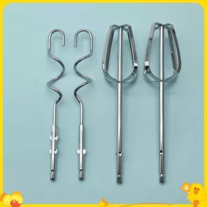 1 / 2 / 4 Móc khuấy trứng điện, Máy đánh trứng cầm tay bền bằng thép không gỉ Trộn Sti Máy trộn nhà bếp
