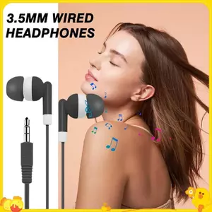 Tai nghe có dây 3,5 mm Tai nghe thể thao có âm trầm Tai nghe âm thanh nổi Tai nghe cho điện thoại không có Mic