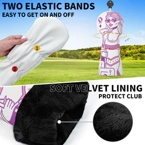 Vỏ bọc câu lạc bộ GOLF Số 1 Vỏ Gỗ Fairway Đầu Bóng Nắp Bảo Vệ Đồ Dùng GOLF
