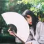 Quạt cầm tay phong cách Trung Quốc nk Vải lụa Gấp quạt Trang trí tiệc cưới [VN]