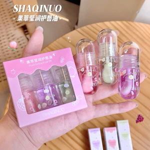 Caijing Chọn Lọc Trái Cây Dầu Dưỡng Ẩm Môi Trong Suốt Thạch Nước Bóng Son Bóng Dưỡng Ẩm Chống Khô Son Dưỡng Môi 6.23 2MRH
