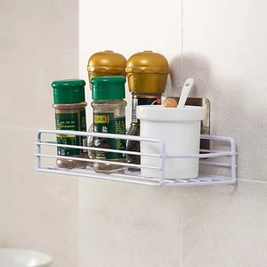 Phong Cách Châu Âu Sắt Rèn Kệ Phòng Tắm Tắm Gel Kệ Vệ Sinh Không Đục Lỗ Rửa Giỏ Treo Tường Giá Để Đồ LRHH