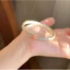 Hoa Lê Và Begonia Mới Phong Cách Trung Hoa Mạ Vàng Men Màu Rỗng Mở Vòng Tay