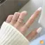 Bộ 5 Nhẫn Sóng Đơn Giản Cho Nữ Bé Gái Tính Khí Cá Tính Ngọc Trai Mini Thanh Lịch Đáng Yêu Nhẫn Phụ Kiện Trang Sức Quà Tặng Mới