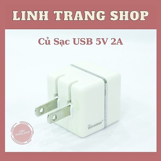 (Xả Kho, Đã Qua Sử Dụng) Củ Sạc USB 5V 2A (10W), Hình thức 99%, Ổn Định, Dành Cho Nhiều Loại Máy (Bảo Hành 1 Năm)