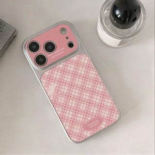 Thời Trang Màu Hồng Sọc Điện Thoại Trường Hợp Cho iPhone 17 16 15 14 13 12 11 Pro Max X Xr Xs Max