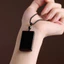 Mặt dây chuyền Obsidian phong cách hàng ngày đơn giản cổ điển
