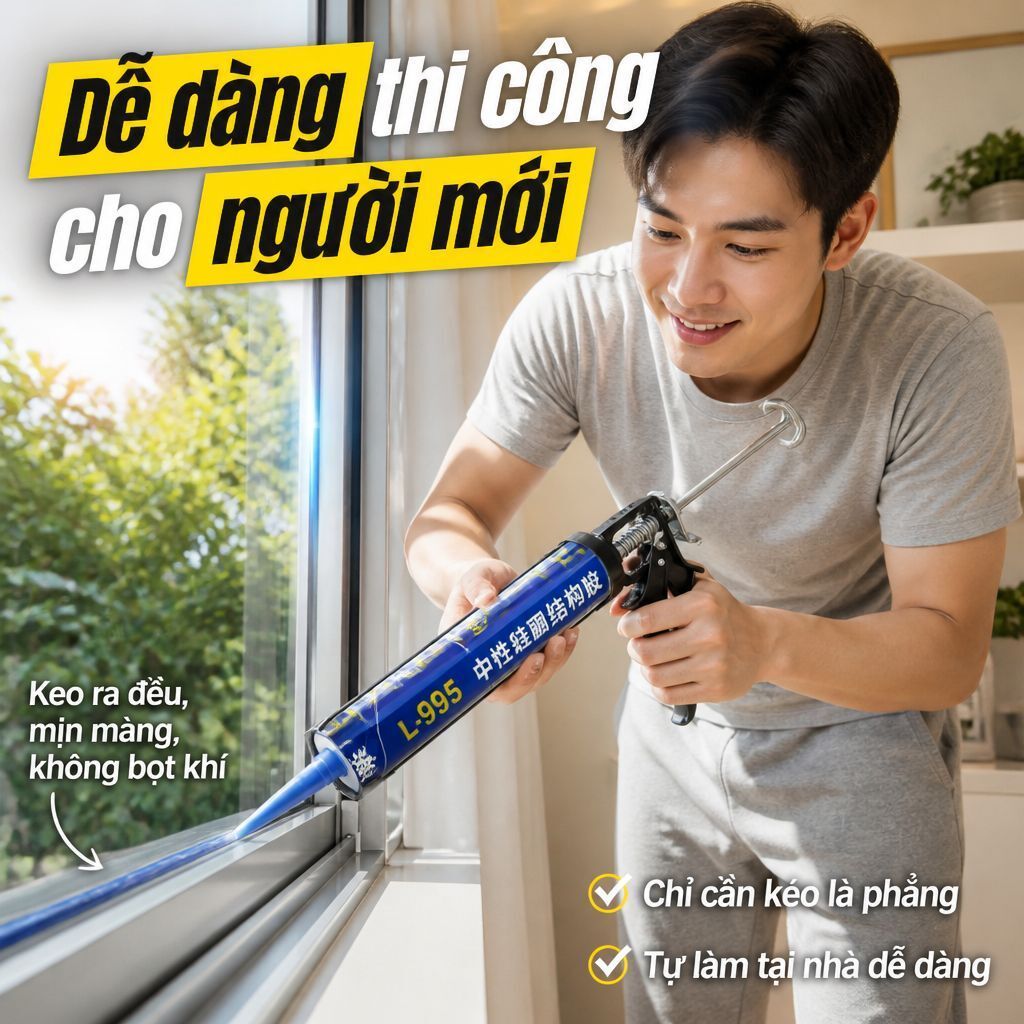 ⚡Ship Nhanh⚡Keo chống nứt chống thấm 50 năm|Keo cấu trúc siêu dính đa năng|Keo kính 995 độ nhớt cao trung tính silicone
