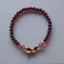 Rượu vang đỏ Garnet Lily of the Valley Vòng tay pha lê dâu tây Phong cách mới Niche Phụ kiện nữ thanh lịch